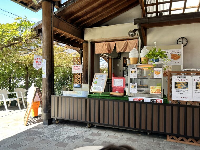 播磨いちのみや道の駅　マスカットソフトクリーム